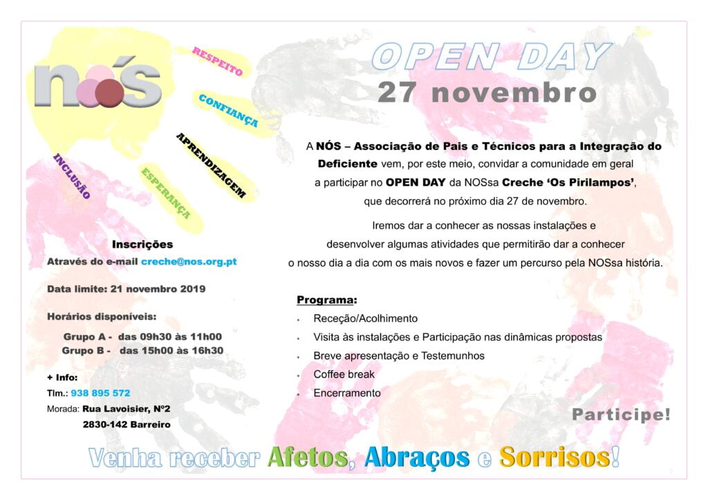 programa, inscrições e mais informações - Open Day